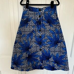 Weed print skirt